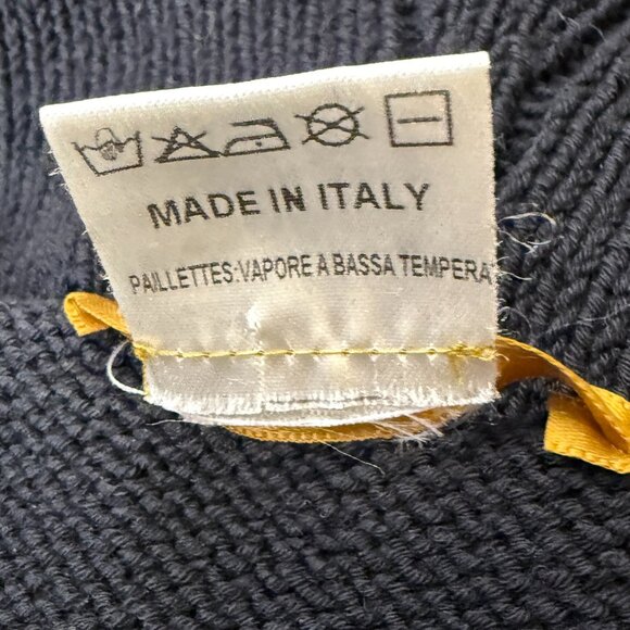 D. Exterior Black Open Front Cardigan with Embellishments Size Large - Picture 9 of 9